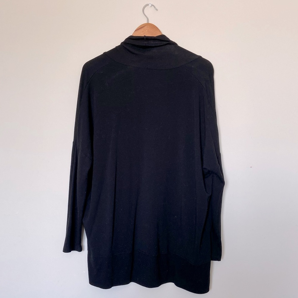 Drape Front Open Cardigan - Picture 2 of 3